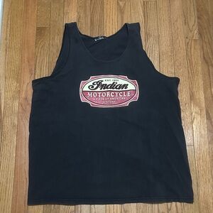 Indian Motorcycle Black Tank Top Size XL